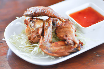 chicken wing or deep fried chicken