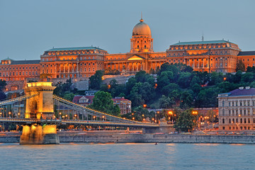 Naklejka na ściany i meble Buda Castle in Budapest, Hungary