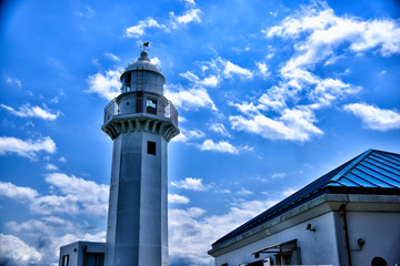 Lighthouse and sky in Yokosuka city.