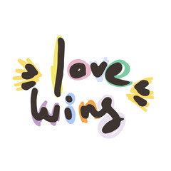 Vector hand draw lettering. Ink draw illustration for postcard, greeting card and banner. Grunge lettering logo