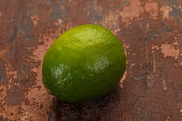 Ripe green lime