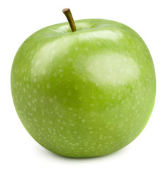 Green apples isolated on white