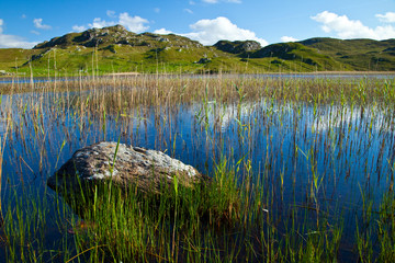 Lago Loch Dail Beag (Lake). Lewis Island. Outer Hebrides. Scotland, UK