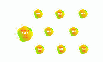 Special offer for sale. Vector illustrations. Discount label offer price, symbol for retail advertising campaign, promotional marketing,% discount sticker, promotional offers on trading day