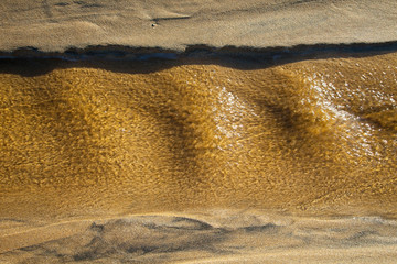 Detalles de arena y agua (Sand and water features). Playa Dail Beag Beach. Lewis Island. Outer...