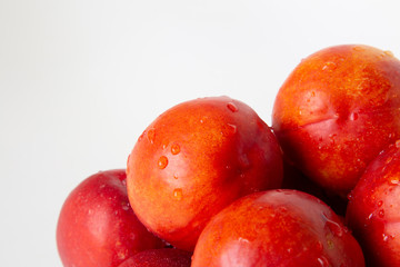 Nectarines. Background. Close up. Fruits, healthy, proper nutrition.