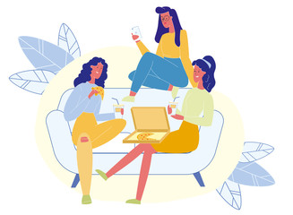 Hen Party, Female Friendship Vector Illustration