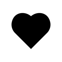 Social network feedback heart like sign. Heart icon, vector.