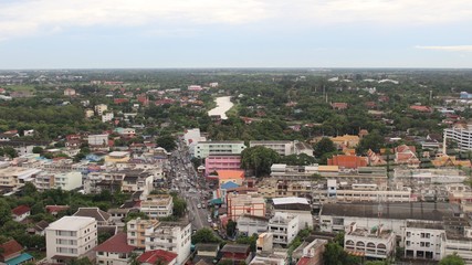 aerial view of the city