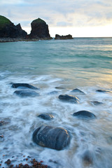 Diseños de agua y roca (Stones and water features). Playa Dail Beag Beach. Lewis Island. Outer...