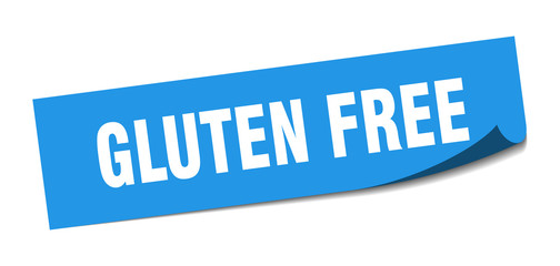 gluten free sticker. gluten free square isolated sign. gluten free