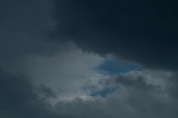 Dark clouds and blue sky, nice cloudscape