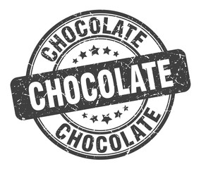 chocolate stamp. chocolate round grunge sign. chocolate