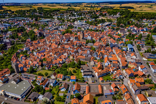Alsfeld in Hessen aus der Luft