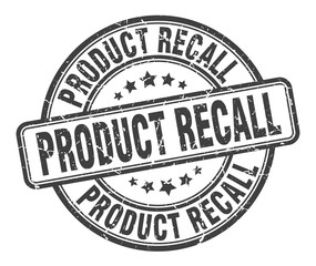 product recall stamp. product recall round grunge sign. product recall