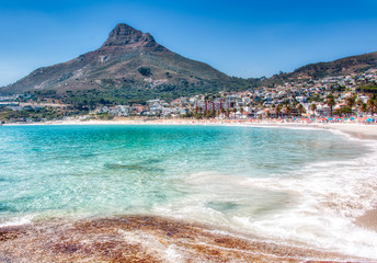 Camps Bay-strand in Kaapstad.