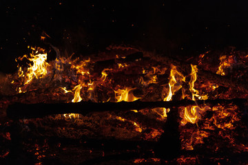 Camp Fire Christmas in July Tree Burning