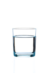 glass of water isolated on white