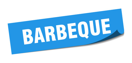 barbeque sticker. barbeque square isolated sign. barbeque