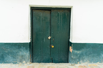 old wooden door