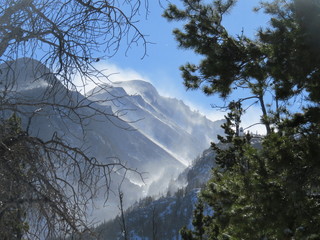 Wind on the mountain