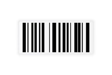Barcode sticker for store systems.