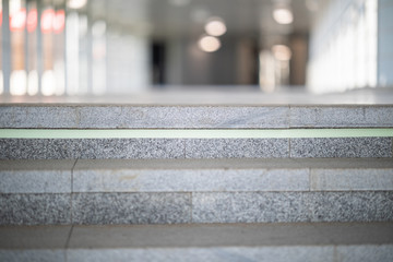 steps of the pedestrian crossing from granite tiles