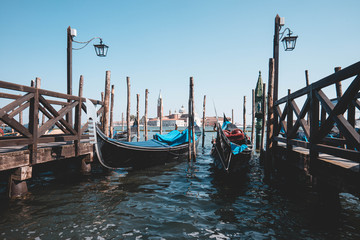 Gondel, Steg, Italien, Venedig, Schiffe, Boote, Lampen, Meer, Salzwasser, wasser, Parken,...