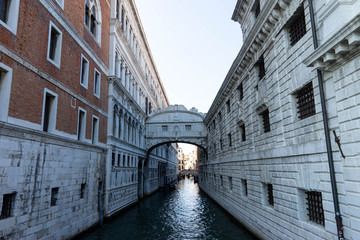 Fototapeta na wymiar Brücke, Venedig, Seufzerbrücke, Italien, Altstadt