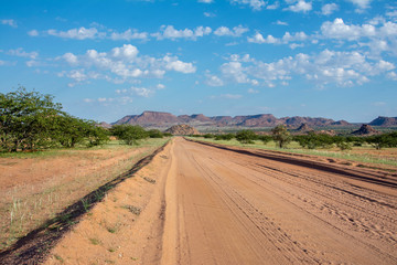 travel from damaraland to kaokoveld in namibia