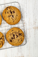 Chocolate Chip Cookies. Selective focus.