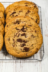Chocolate Chip Cookies. Selective focus.