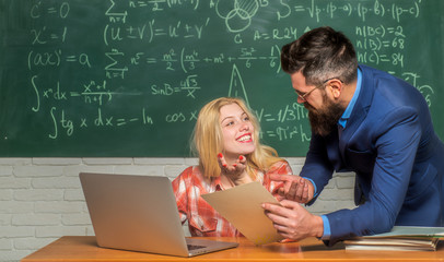 Teachers day. Science and education concept. Teacher job - profession and learning concept. Male...