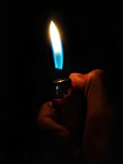 burning lighter