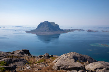 On tour to island of Vega - View from Ramnfloget(Ramnfloget) towards the island of Sola(Søla)