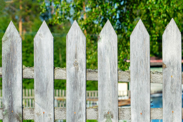 Fototapeta premium fence with wooden fence