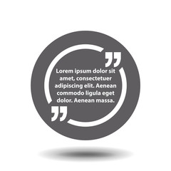 Fototapeta premium Text quote frame vector illustration. Simple vector illustration for graphic and web design. EPS 10