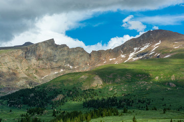 Mount Bierstadt and The Sawtooth in the Colorado Rockies During the Day