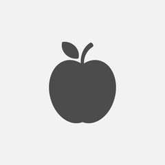 apple isolated on white background. Vector illustration.