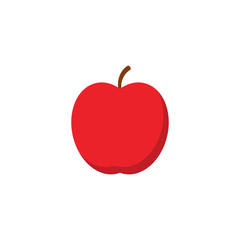 apple isolated on white background. Vector illustration.