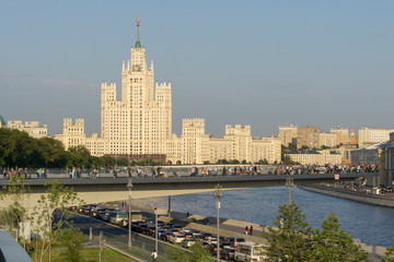 Fototapeta na wymiar Kotelnicheskaya Embankment Building. Moscow.