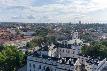 Fototapeta na wymiar Panoramic view of Vilnius. Lithuania. Cityscape