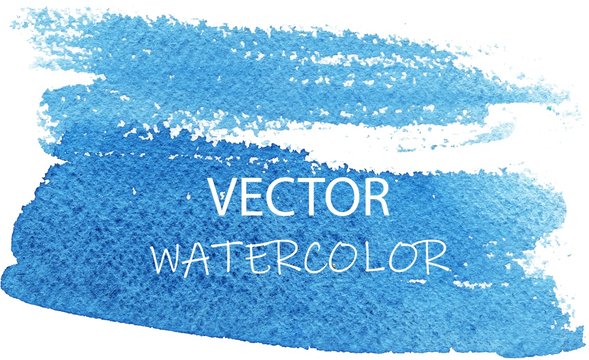 Set of vector blue brush strokes. Dirty ink texture splatters. Grunge rectangle text boxes