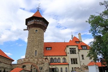 Castle Hnevin in city Most in Czech Republic