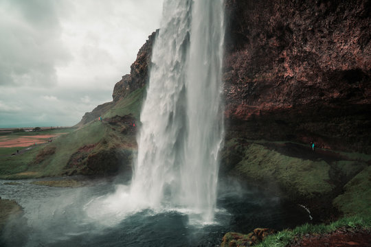 Beautiful Seljalandsfoss waterfall in Iceland during the spring. © Tomasz