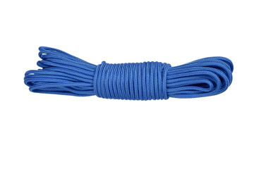 rope, cord, paracord, isolated on white background