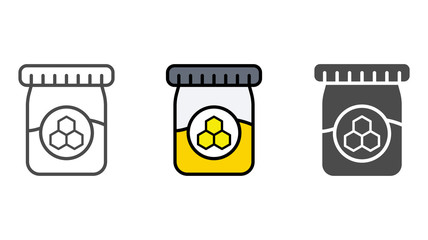 Honey vector icon sign symbol