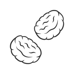 Burger patties linear icon. Butchers meat. Roasted cutlet. Rissole. Meat production, sale. Butchery business. Thin line illustration. Contour symbol. Vector isolated outline drawing. Editable stroke