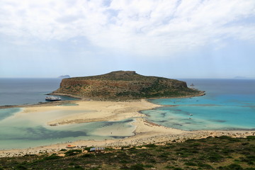 Balos lagoon on Crete island, Greece