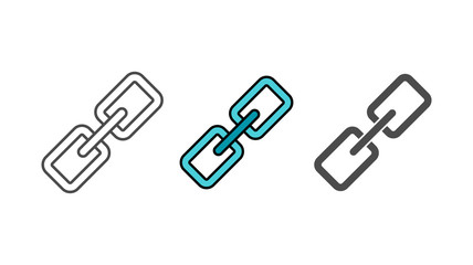 Link vector icon sign symbol